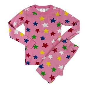 Hanna Andersson Star Print Pajama Set Size 120 (US 6–7)